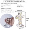 QFkris Crystal Cross Traditional Standing Cross On Base Clear 5''