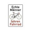 Blechwaren Fabrik Braunschweig GmbH Real Men Riding Bicycle Metal Sign 20 x 30 cm PC 300/453