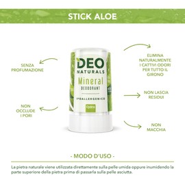Optima Naturals Deo Naturals Stick Aloe 50 g