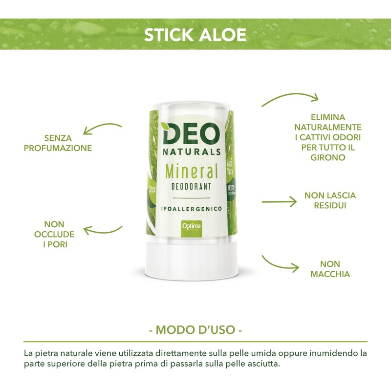 Optima Naturals Deo Naturals Stick Aloe 50 g