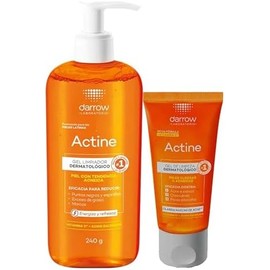 Darrow Actine Gel Limpiador Dermatológico con Vitamina C, Fórmula para Pieles con Tendencia Acnéica, Energizante y Refrescante, 240g + 40g de Regalo