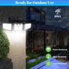 Solar Outdoor Lights Security Lights ,3 Heads Motion Sensor Lights,