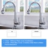 Chrome Kitchen Faucet, Arofa Pull Down 3 Hole Deck Mount