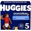 HUGGIES Huggies Overnites Size 5 Overnight Diapers (27+ lbs), 50