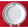 4) US Navy Officers Mess 7" Bread Plates Gold line