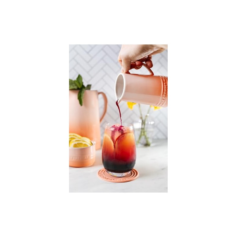 Le Creuset Stoneware Small Pitcher, 10 oz., Peche
