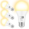 Qualilux Dusk to Dawn Light Bulbs 850LM, 60W Equivalent, Soft