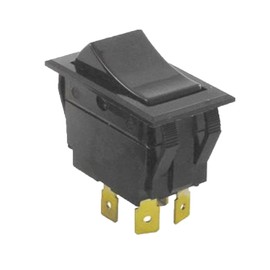 Op Rocker Switch - 7/8" x 1-1/2" DPST, 0808-116K, 4-Pin, High-Current Compatible with Crescor
