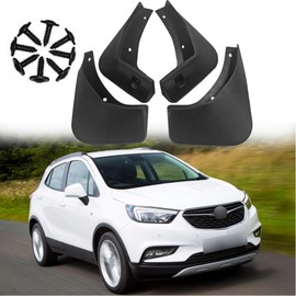 ERMWALR for Opel Mokka X Vauxhall Buick Encore 2013-2018 Mud Flaps - Set of 4 No Drilling Required Car Fenders Flexible PP Mud Flap Splash Guard (Opl Mk X Enc 13-18)