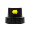 Montana Cans Flatjet Cap, Medium, Black/Yellow Spray Paint