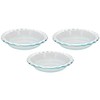 Pyrex Easy Grab 9.5" Glass Pie Plate (Pack of 3)