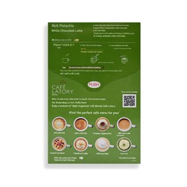A-G-F Blendy Cafe La-tory Rich Pistachio White Chocolate Latte Mix - 6 Sticks x 2 Packs - Thick Instant Latte Mix, Sweet Cafe Style Rich & Creamy Flavor, Easy to Prepare Packets