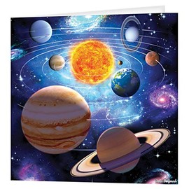 3D LiveLife Greeting Card - You are Here from Deluxebase. Lenticular 3D Blank Greeting Cards with Envelopes. Space All Occasion Greeting Cards Featuring Original Artwork by David Penfound.