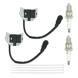2 Pack of FH601V Ignition Coil 21171-0745 for Kawasaki FH641V FH721V FH661V FH680V Lawn Mower Engine with Spark Plug