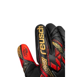Reusch Attrakt Silver Non-Slip and Breathable Goalkeeper Gloves Football Gloves for Adults for Men and Women Suitable for All Weather Conditions and Pitch Surfaces