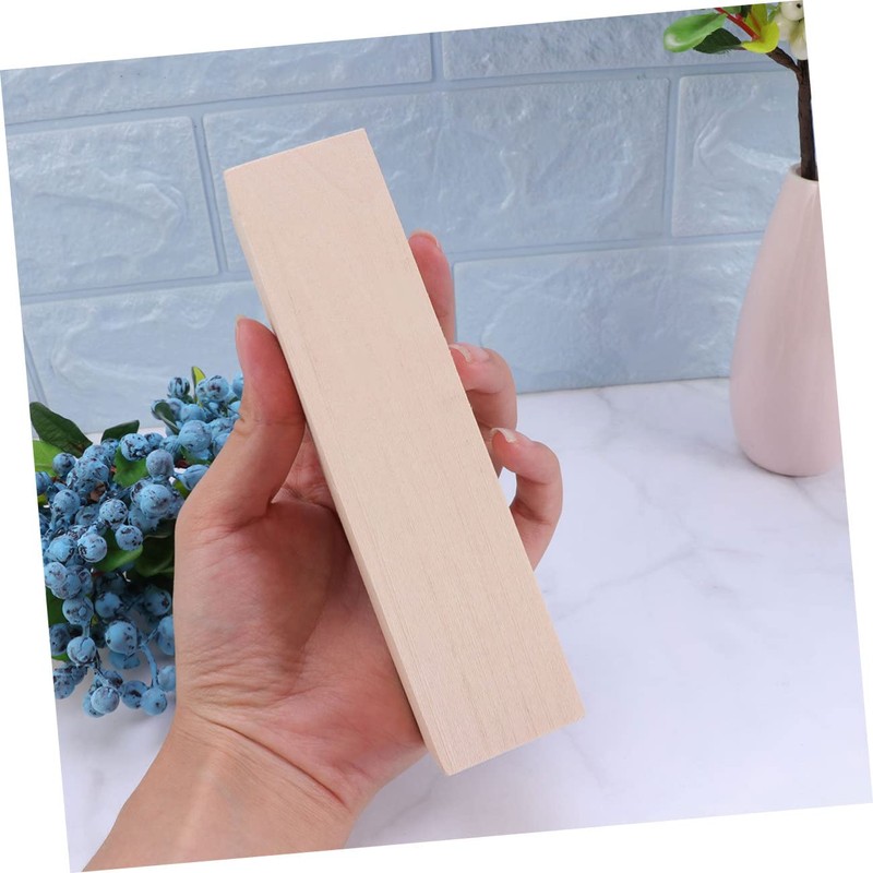 Gatuida DIY Handmade Natural Beech Wood Block Small Craft Plank