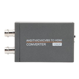 AHD TVI CVI CVBS to HDMI Converter Adapter, Full HD 720P 1080P 3MP 4MP 5MP 8MP BNC to HDMI Video Adapter for HDTV DVR, Converts TVI CVI AHD CVBS BNC Video Signal to HDMI