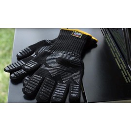 G & F Products - Guantes para Barbacoa, Puño Largo Regular, Negro
