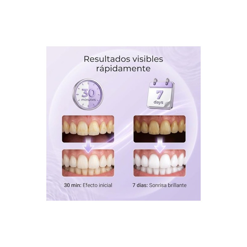 14pare Purple Teeth Whitening Strips Tiras Blanqueadoras Dientes Morado Tira