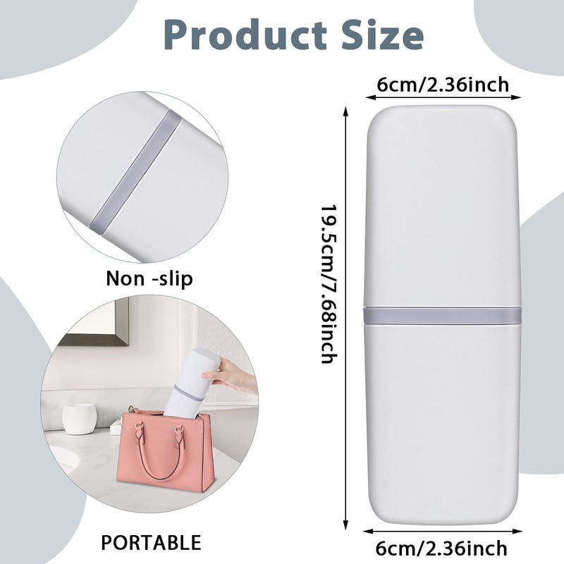 COMNICO Travel Toothbrush Cup Case Portable PP Seal Tooth Brush