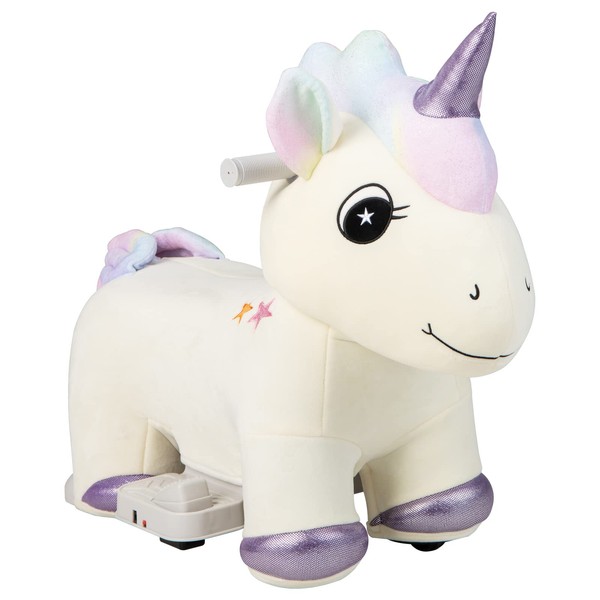 Costzon Kids Ride on Unicorn, 6V Battery Powered Electric Ride