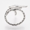 LZD Alloy Cuff Finger Ring Swordfish Antique Silver Size 9