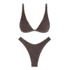 ZAFUL - Conjunto de bikini para mujer, diseño triangular con