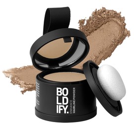 Boldify BOLDIFY Hairline Powder - Root Touch Up Hair Color for Gray Coverage - Bald Spot Concealing Hair Powder for Women & Men - 48-Hour Stain-Proof - Medium Blonde