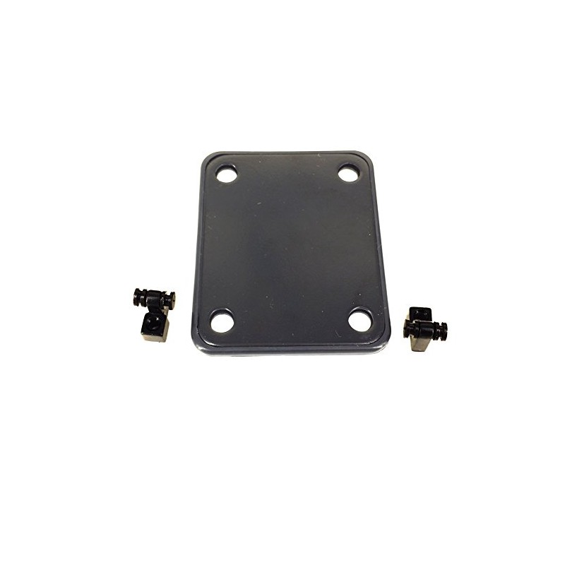 Greenten Black 4 Bolt Neck Plate Plain,Roller String Trees String