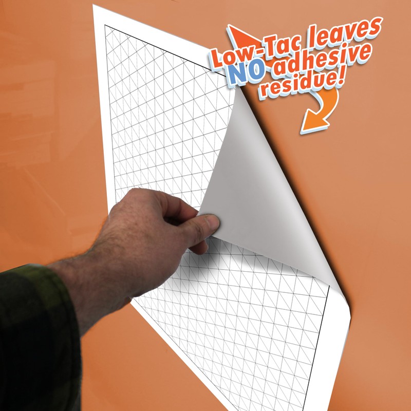 Geyer Instructional - 24" x 24" Dry Erase Low Tac