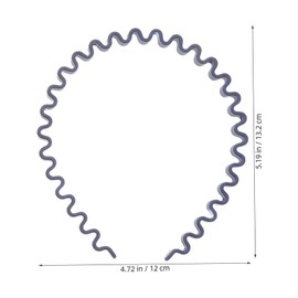 OATIPHO 3pcs Twist Wave Textured Headbands for Women Lightweight Plastic Hair Bands Non-Slip Design Suitable for Daily Wear and Parties Trendy Accessory for Girls and Teens