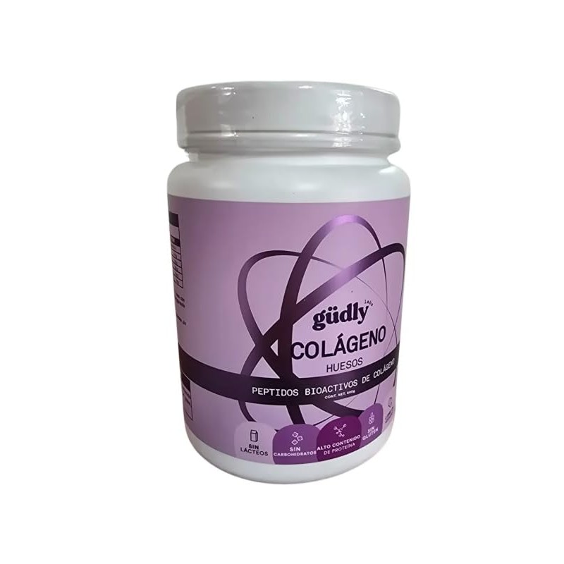 Colágeno Gudly Con Peptidos Bioactivos Para Huesos 500 Grs Sin
