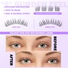 Natural Lash Clusters Wispy Individual Lash Extensions Clear Band Eyelash