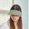 Reversible Linen Sun Cap Two-Tone Sun Visor CHAMELA | SAGE