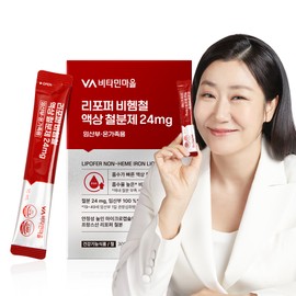 Vitamin Village [1 month supply] Vitamin Village Lipoper non-heme iron liquid iron supplement 24mg 30 packets, 1 unit / [1개월분] 비타민마을 리포퍼 비헴철 액상 철분제 24mg 30포, 1개