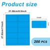 2" x 4" Colored Address Labels, 200 Bright Blue Label