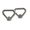 2pcs M20 304 Stainless Steel Triangular Eye Nuts High Strength