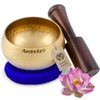 Tibetan singing bowl set for yoga, meditation and relaxation -