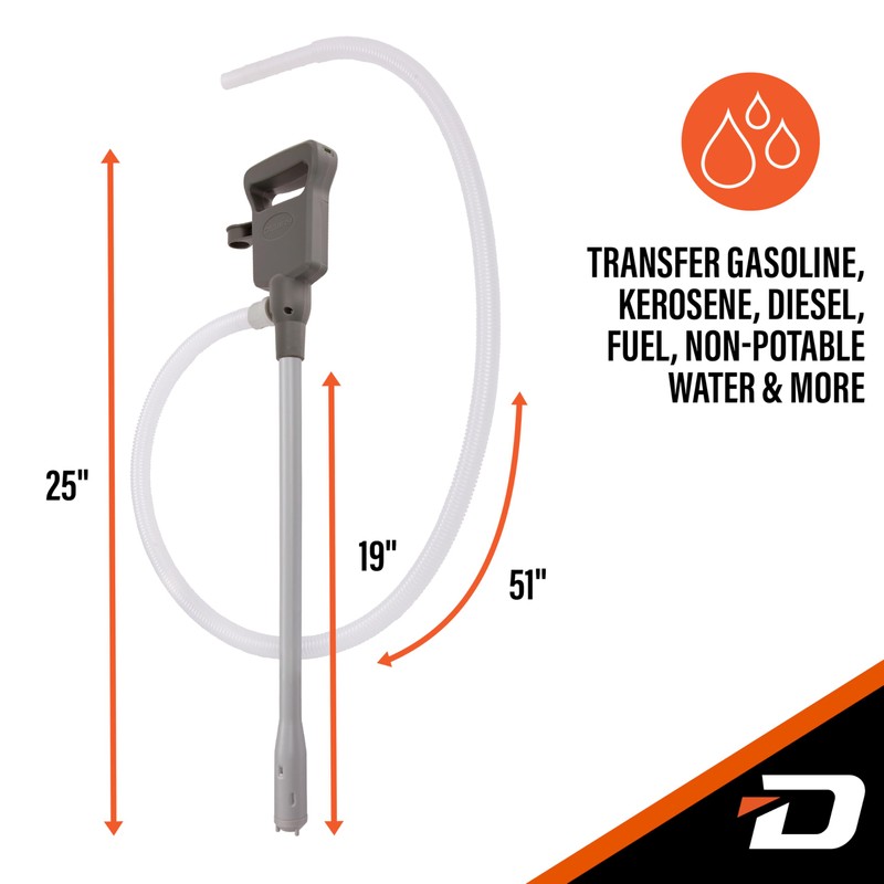 Automatic Fuel Transfer Pump, 3X More Powerful AA Battery Powered