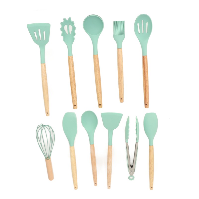 12PCS Kitchen Utensil Set Silicon Cooking Utensils Set with Holder