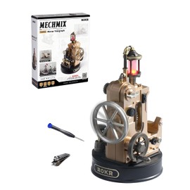 ROKR Metal 3D Puzzle Mechanical Model Kits,Platsic DIY Industrial City Crafts Gifts(Morse Telegraph)
