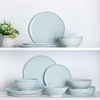 LERATIO Ceramic Dinnerware Sets for 6,Porcelain Plates and Bowls Sets
