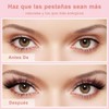 Pestañas Postizas Magneticas de 10 Pares, Kit de Pestañas Naturales