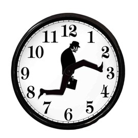 Mrisata Ministry of Silly Walks Clock, Silly Walk Wall Clock, A Interesting Artwork for Bedroom Kitchen Living Room, Novelty Home Decor, Walking Silent Wall Clock