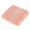 HOMESCAPES Peach Turkish Cotton Bath Towel Super Soft Thick & Absorbent 500 GSM Towel Heavy Weight for everyday Luxury