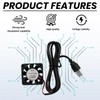 2pcs 40x40x10mm DC 5V USB Mini Cooling Fan with Wires,