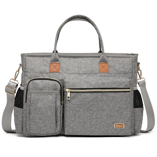 Rabjen Diaper Bag Tote, Travel Multifunction Baby Bag with Insulated