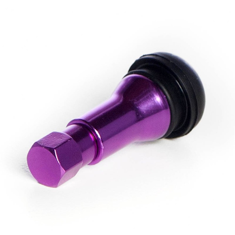Circuit Performance Purple Rubber Valve Stems TR413 30mm (Set of