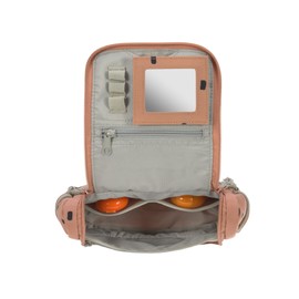 LÄSSIG Children's Toiletry Bag Wash Bag Wash Bag for Hanging 20 cm Mini Wash Bag, caramel, Wash bag for children