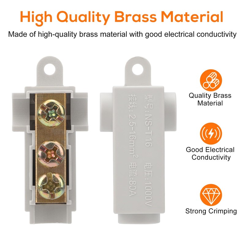 Linkstyle 10PCS 6 AWG Gauge T-Type Wire Connector Nut Kit,